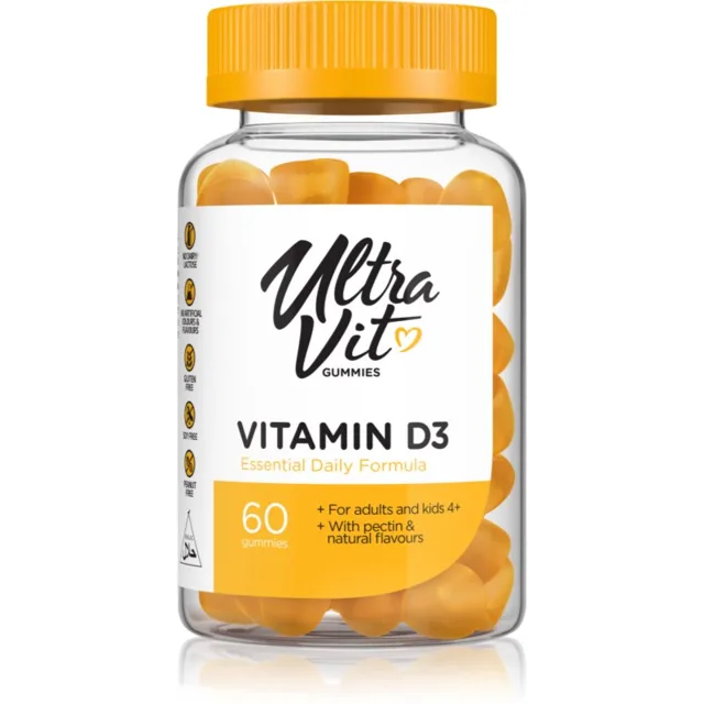 VPLab UltraVit Gummies Vitamin D3 žvýkací měkké tobolky pro udržení vitality 192 g