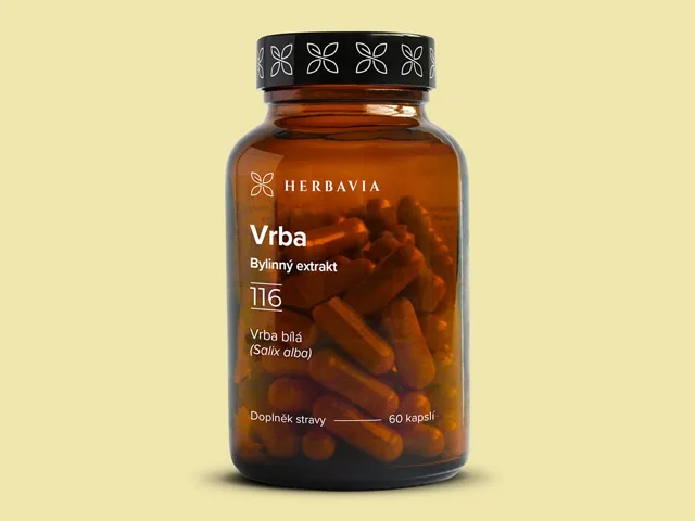 Vrba bílá -  bylinný extrakt - 60 kapslí / Herbavia