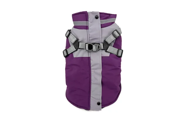 Vsepropejska Active zimní bunda pro psa na ZIP Barva: Fialová, Délka zad (cm): 30, Obvod hrudníku: 36 - 42 cm