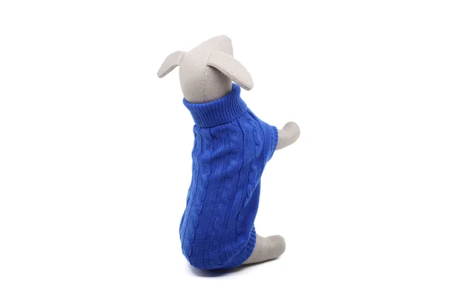 Vsepropejska Arnie elastický svetr pro psa Barva: Modrá, Délka zad (cm): 22, Obvod hrudníku: 30 - 36 cm