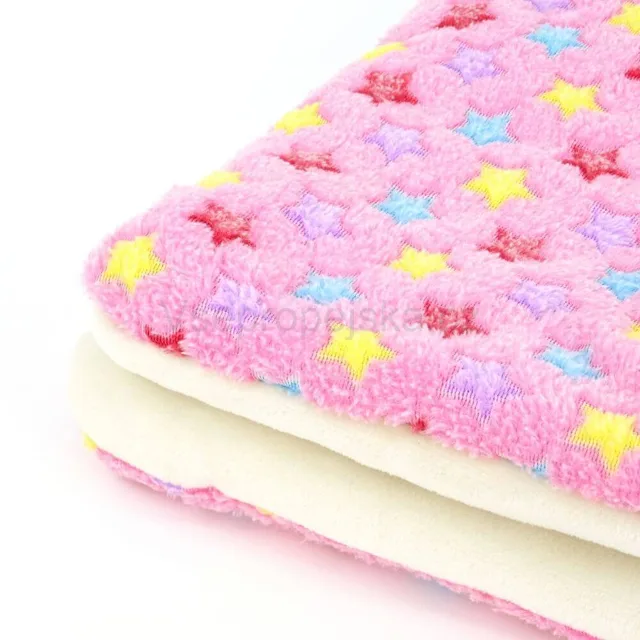 Vsepropejska Blanket růžová deka pro psa s hvězdičkami Barva: Růžová, Rozměr (cm): 100 x 75
