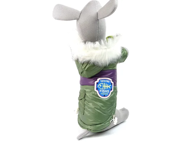 Vsepropejska Coat zimní bunda pro psa s kapsami Barva: Zelená, Délka zad (cm): 32, Obvod hrudníku: 30 - 40 cm
