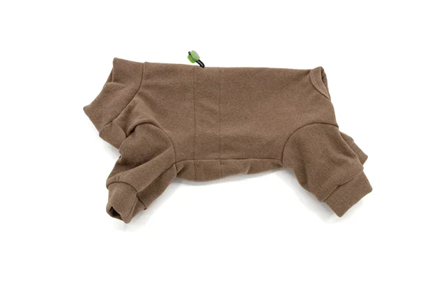 Vsepropejska Cozy pružná kombinéza pro psa Barva: Hnědá, Délka zad (cm): 30, Obvod hrudníku: 32 - 42 cm