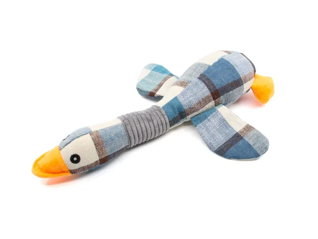 Vsepropejska Crosby plyšová kachna pro psa | 37 cm Barva: Modrá