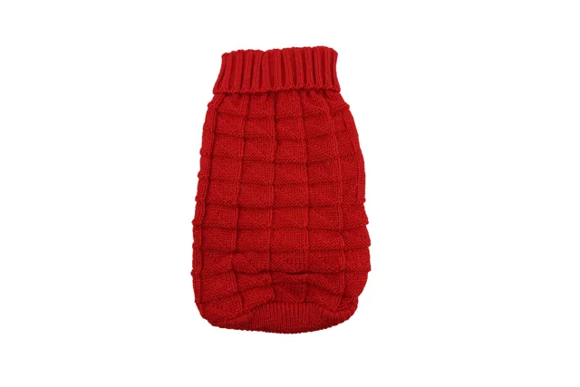 Vsepropejska Cuddly svetr pro psa Barva: Červená, Délka zad (cm): 35-37, Obvod hrudníku: 36 - 48 cm