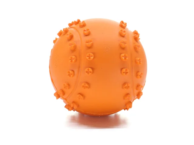 Vsepropejska Derby gumový míček pro psa | 6 cm Barva: Oranžová