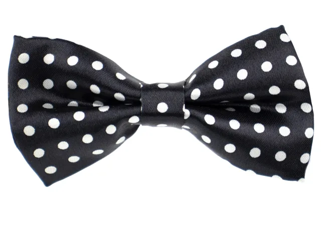 Vsepropejska Design černý motýlek s puntíky pro psa | 26 - 43 cm