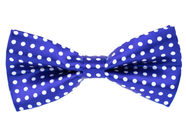 Vsepropejska Design modrý motýlek s puntíky pro psa | 26 - 43 cm
