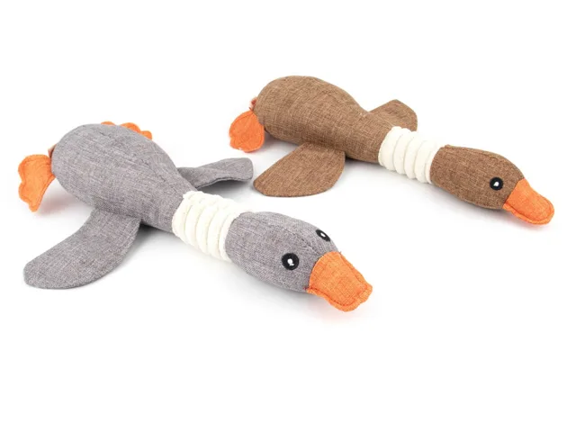 Vsepropejska Duck plyšová kachna pro psa | 30 cm Barva: Béžová