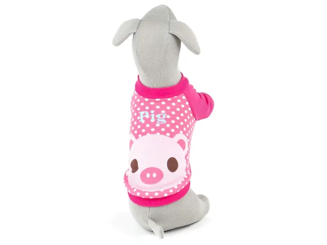 Vsepropejska Elephant mikina pro psa s potiskem Barva: Růžová, Délka zad (cm): 30, Obvod hrudníku: 36 - 42 cm