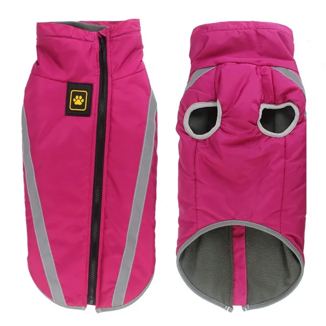 Vsepropejska Faraon bunda pro psa na ZIP Barva: Růžová, Délka zad (cm): 50, Obvod hrudníku: 64 - 68 cm