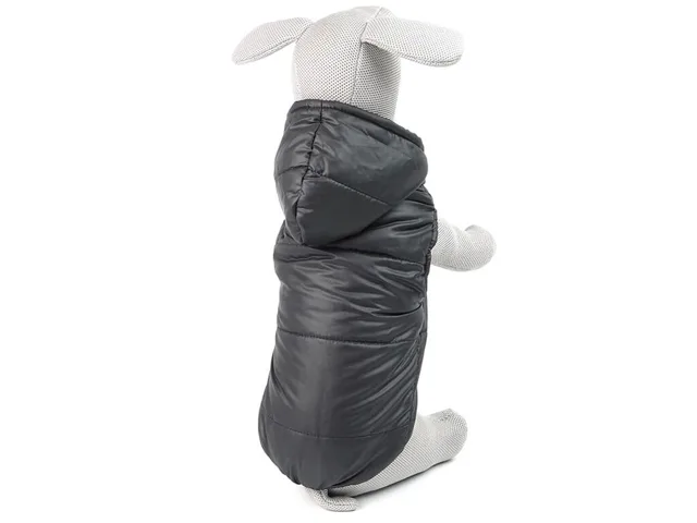 Vsepropejska Flavory bunda pro psa s odepinatelnou kapucí Barva: Černá, Délka zad (cm): 40, Obvod hrudníku: 50 - 52 cm