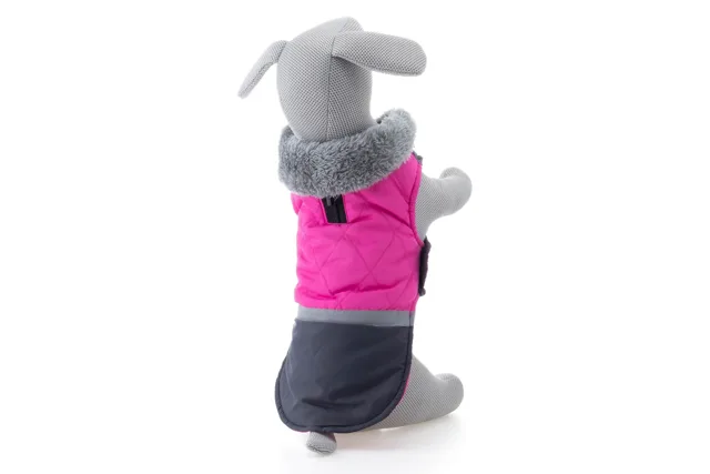 Vsepropejska Fogy stylová bunda pro psa Barva: Růžová, Délka zad (cm): 44, Obvod hrudníku: 64 - 72 cm