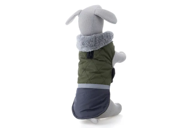 Vsepropejska Fogy stylová bunda pro psa Barva: Zelená, Délka zad (cm): 59, Obvod hrudníku: 76 - 84 cm