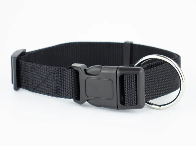 Vsepropejska Get nylonový stahovací obojek | 26 - 54 cm Barva: Černá, Obvod krku: 26 - 43 cm