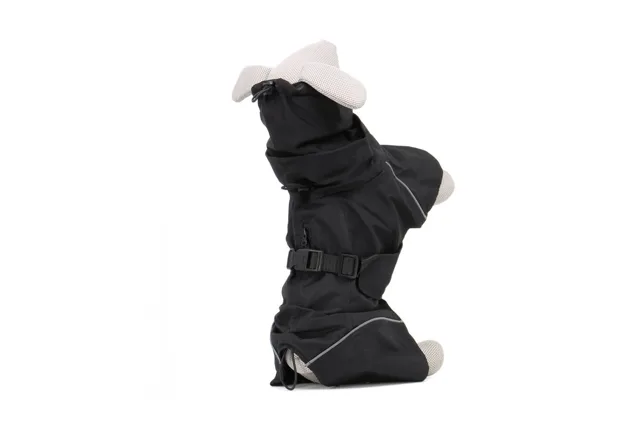 Vsepropejska Guard pláštěnka pro psa s kapucí Barva: Černá, Délka zad (cm): 22 - 25, Obvod hrudníku: 32 - 46 cm