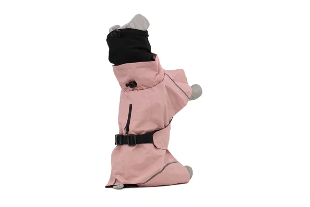 Vsepropejska Guard pláštěnka pro psa s kapucí Barva: Růžová, Délka zad (cm): 22 - 25, Obvod hrudníku: 32 - 46 cm