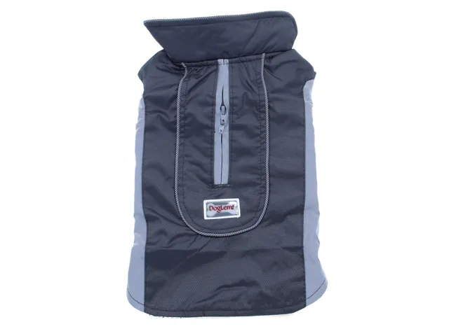 Vsepropejska Jolon bunda pro psa s materiálem izolujícím teplo Barva: Černá, Délka zad (cm): 27, Obvod hrudníku: 34 - 40 cm
