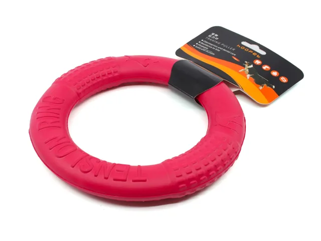 Vsepropejska Kif gumové přetahovalo pro psa | 17 cm Barva: Červená, Průměr: 17 cm