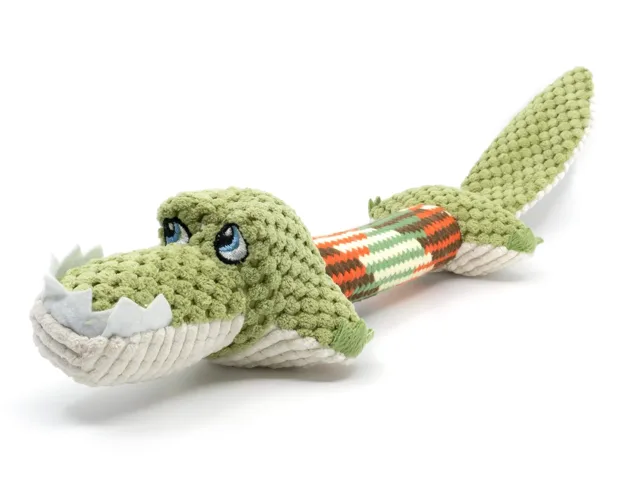 Vsepropejska Kim zelený krokodýl pro psa | 32 cm