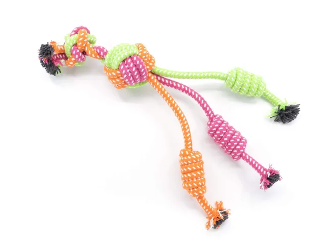 Vsepropejska Knot přetahovadlo se 3 uzly | 37 cm