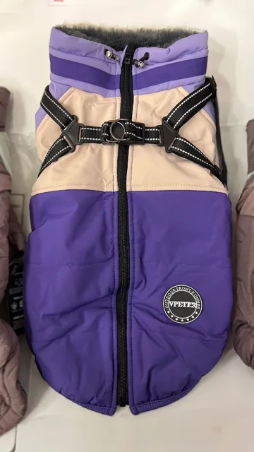 Vsepropejska Nexo zimní bunda pro psa na ZIP Barva: Fialová, Délka zad (cm): 42, Obvod hrudníku: 46 - 54 cm