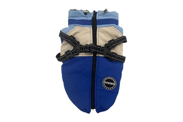 Vsepropejska Nexo zimní bunda pro psa na ZIP Barva: Modrá, Délka zad (cm): 45, Obvod hrudníku: 52 - 60 cm
