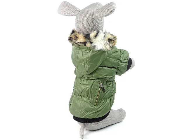 Vsepropejska Petsoo zimní bunda pro psa Barva: Zelená, Délka zad (cm): 23, Obvod hrudníku: 36 - 42 cm
