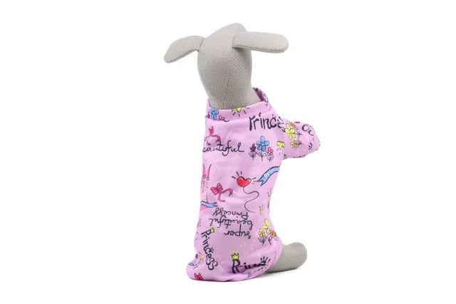 Vsepropejska Princess mikina pro psa Barva: Fialová, Délka zad (cm): 34, Obvod hrudníku: 42 - 46 cm