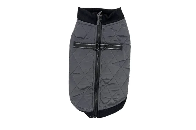 Vsepropejska Shield zimní bunda pro psa na ZIP Barva: Šedá, Délka zad (cm): 27, Obvod hrudníku: 30 - 34 cm