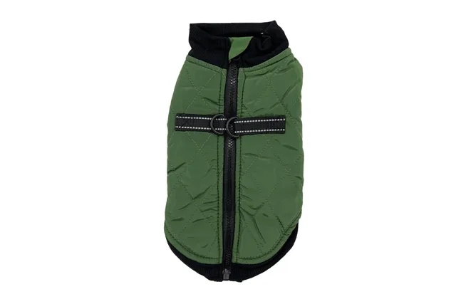Vsepropejska Shield zimní bunda pro psa na ZIP Barva: Zelená, Délka zad (cm): 32, Obvod hrudníku: 38 - 42 cm