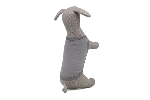Vsepropejska Simple elastické tričko pro psa Barva: Šedá, Délka zad (cm): 35, Obvod hrudníku: 40 - 48 cm