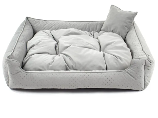 Vsepropejska Snug elegantní pelech pro psa Barva: Světle-šedá, Rozměr (cm): 110 x 90