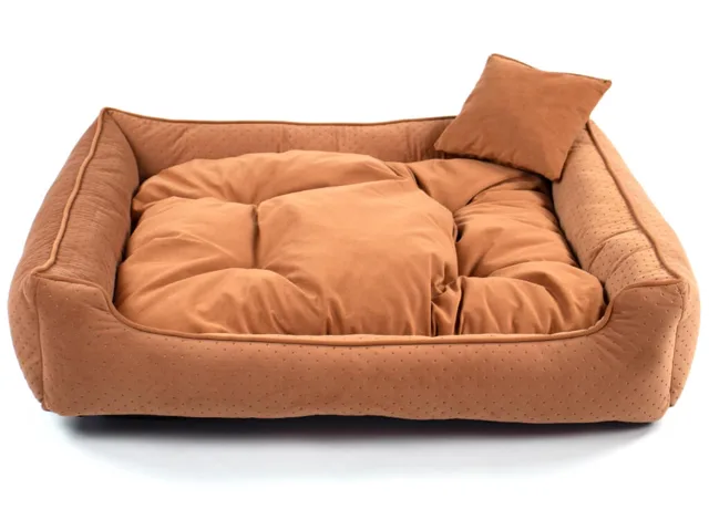 Vsepropejska Snug světle rezavý pelech pro psa Barva: Oranžová, Rozměr (cm): 90 x 75