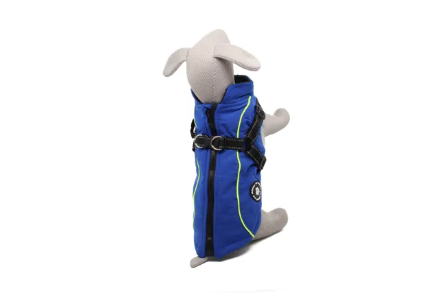 Vsepropejska Stuart obleček pro psa na zip Barva: Modrá, Délka zad (cm): 29, Obvod hrudníku: 36 - 41 cm