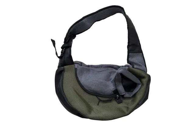 Vsepropejska Travel taška pro psa přes rameno Barva: Tmavě zelená, Dle váhy psa: do 3,5 kg