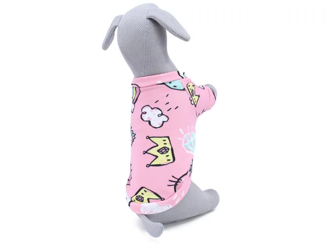 Vsepropejska Wapi hebká mikina pro psa Barva: Tmavě-růžová, Délka zad (cm): 19, Obvod hrudníku: 24 - 28 cm