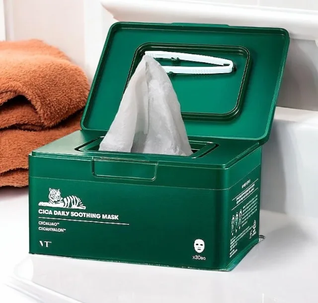 VT - Cica Daily Soothing Mask - Zklidňující plátýnkové masky v praktickém balení - 30ks/ 350 g