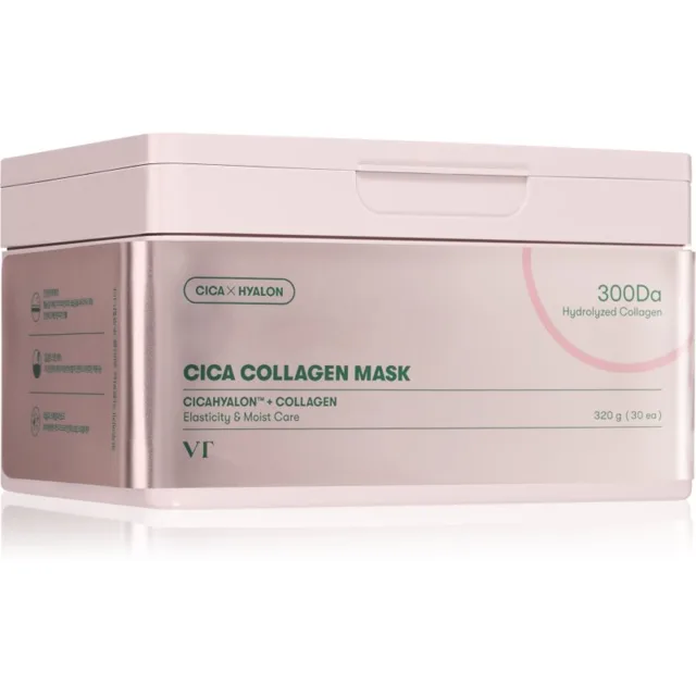 VT Cosmetics Cica Collagen Mask vyživující plátýnková maska se zpevňujícím účinkem 30 ks