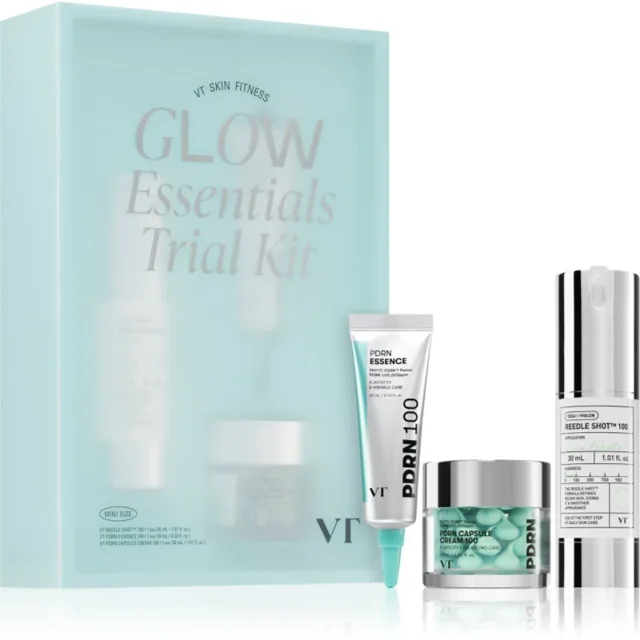 VT Cosmetics Glow Essentials Trial Kit dárková sada pro rozjasnění a vyhlazení pleti