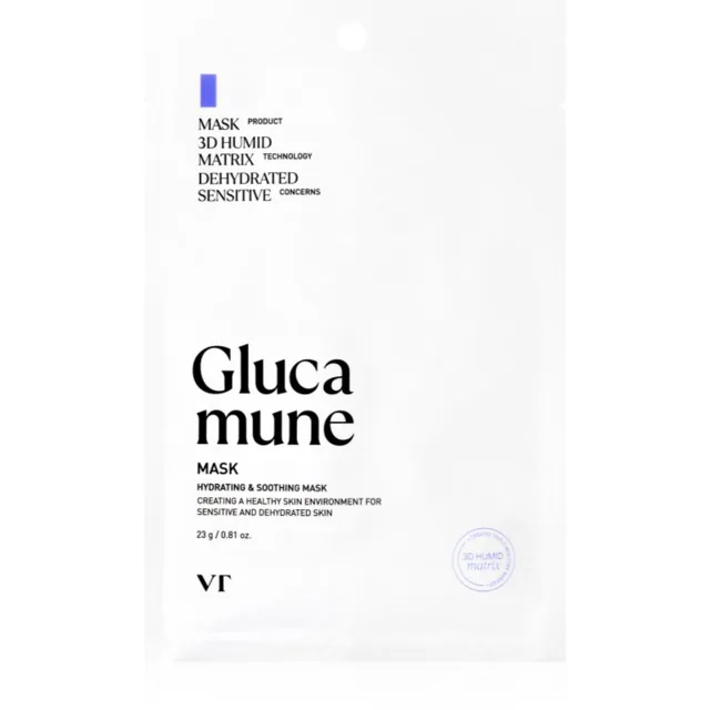 VT Cosmetics Glucamune Mask hydratační plátýnková maska se zklidňujícím účinkem 1 ks