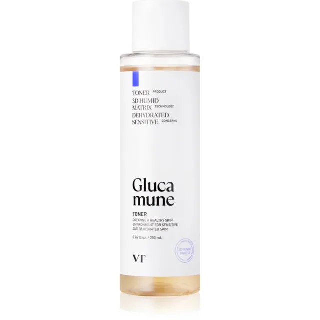 VT Cosmetics Glucamune Toner osvěžující hydratační tonikum pro posílení pleťové bariéry 200 ks