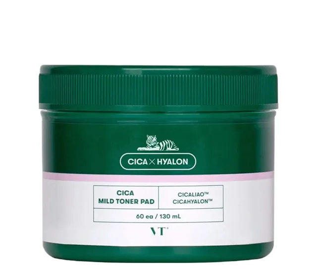 VT Cosmetics Tonizační tamponky Cica Mild Toner Pad 60 ks
