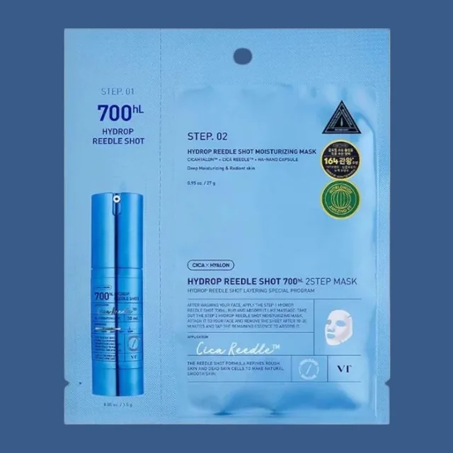 VT - Hydrop Reedle Shot 700hl 2 Step Hydrogel Mask - Hydratační hydrogelová maska -  27 g + 1,5 g