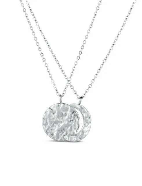 Vuch Set náhrdelníků Měsíc Lunara Silver (2 náhrdelníky)
