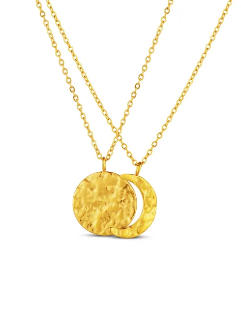 Vuch Set náhrdelníků s motivem měsíce Lunara Gold (2 náhrdelníky)
