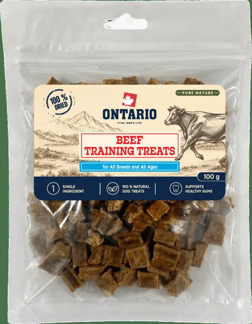 Výcvikové pamlsky Ontario Pure Nature hovězí 100 g
