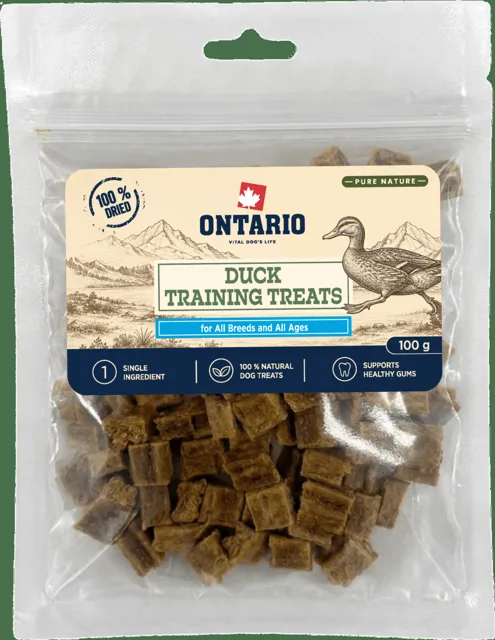 Výcvikové pamlsky Ontario Pure Nature kachní 100 g