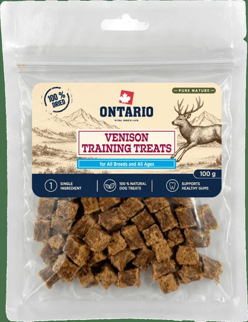 Výcvikové pamlsky Ontario Pure Nature zvěřinové 100 g