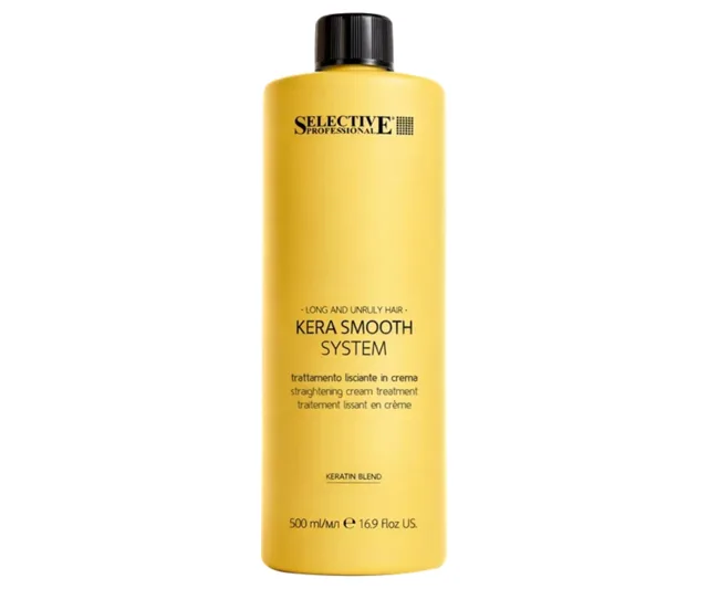 Vyhlazující krém pro dlouhé a nepoddajné vlasy Selective Professional Kera Smooth System Cream Treatment - 500 ml + dárek zdarma